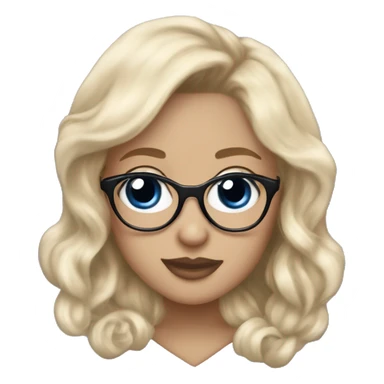 Diamond-heart with the Toronto Maple Leafs logo in the center of the heart. Mae it a girl. With blonde har and bangs and glasses. Maple Leaf in the eye and no glases sticker