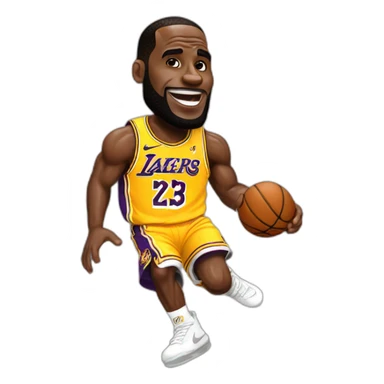 LeBron jams qui dunk sticker