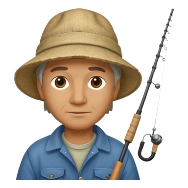 poisson pêcheur sticker