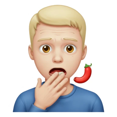 A man choking himself sticker