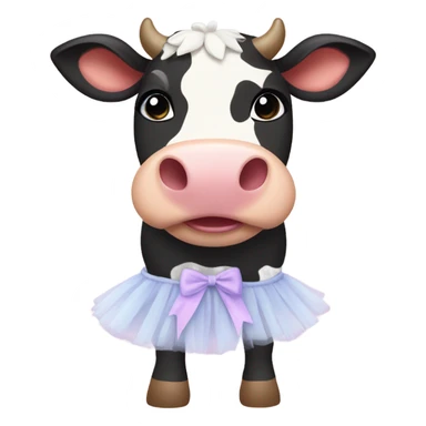 Cow in a tutu  sticker