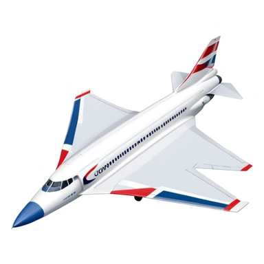 Concorde - British Airways (Model Year: 2020) (Iconic colour: White with blue and red) sticker
