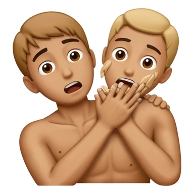 Hands around throat emoji sticker