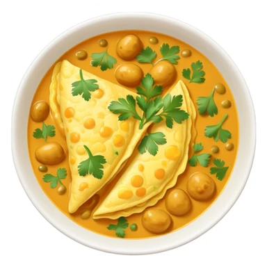 Omelette curry  sticker