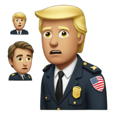 trump-getting-arrested sticker