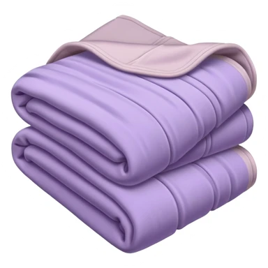 Cozy pale purple folded blanket sticker