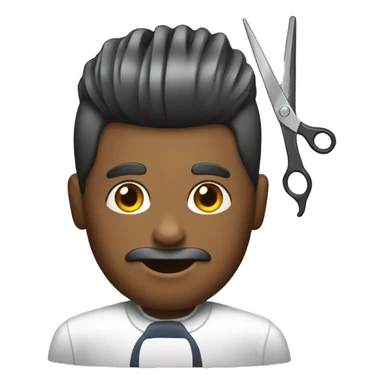 Cutting hair barber  sticker