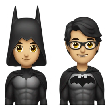 Catalin miron with a batman hat sticker