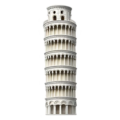 leaning Pisa tower sticker