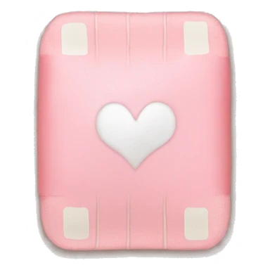 light pink bandaid with heart sticker