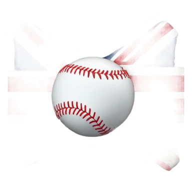 Softball diamond with Union Jack  sticker