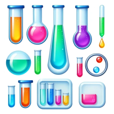 Epoxy resin art icon, decorative pieces made with epoxy resin, including vibrant, fluorescent resin jewelry and small ornaments, visible tubes of fluorescent epoxy resin, mixing tools, minimalistic style, clean lines, transparent background. sticker