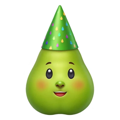 Birne die Party macht ohne Alkoholglas sticker