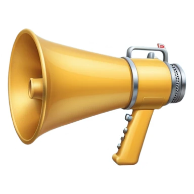 megaphone with social media icons telegram, vk, phone sticker