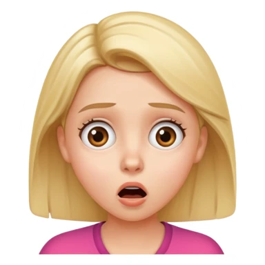 shocked clean girl sticker