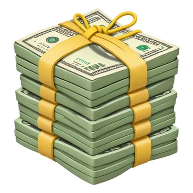 cash in rubber bands sticker