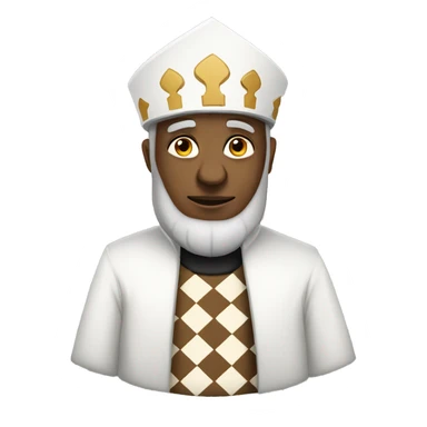 White chess bishop sticker