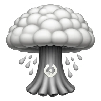 Can we make a nuclair bomb musroom cloud emoji sticker