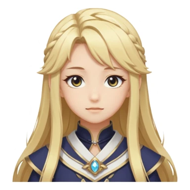 Lumine from Genshin Impact in Hoyoverse Anime Style  sticker