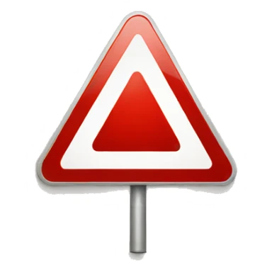 red triangle road sign with the text "LA SCENE" sticker