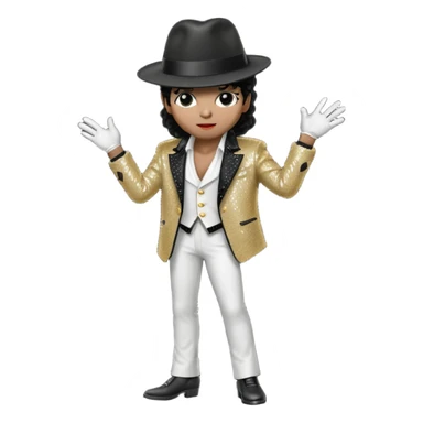 eine birne als micheal jackson verkleidet sticker