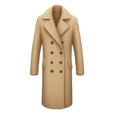 Cosy beige coat sticker