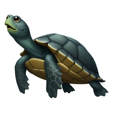 Black turtle who can’t breathe sticker