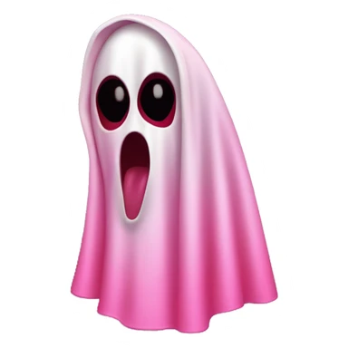 ghostface from scream movie shades of red and pink sticker