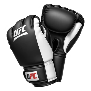 Black and white UFC Glove sticker