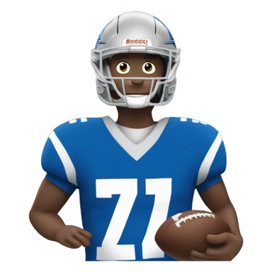 Josh Allen playing football  sticker