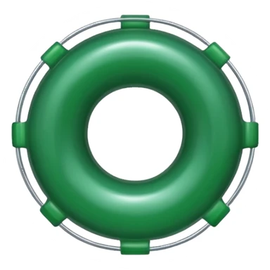 dark green lifesaver sticker