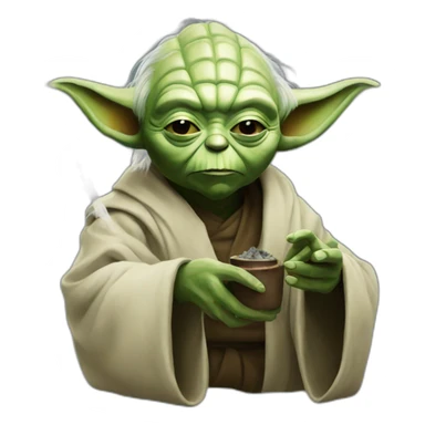 Yoda smoke sticker