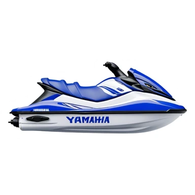 Jet Ski - Yamaha EX Deluxe (Model Year: 2022) (Iconic colour: Blue and white) sticker