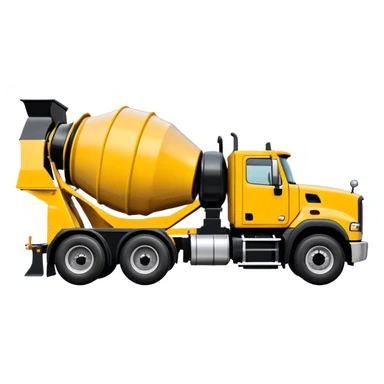 Cement Mixer - Mack Granite (Model Year: 2022) (Iconic colour: Yellow and black) sticker