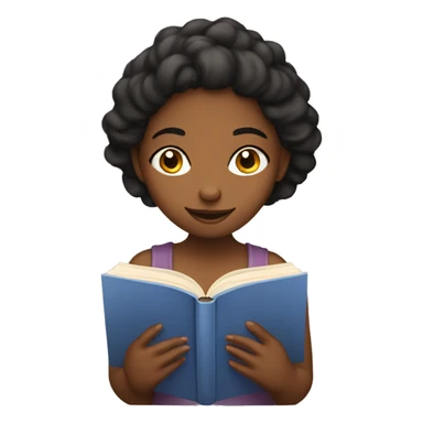 Girl reading lesbian book sticker