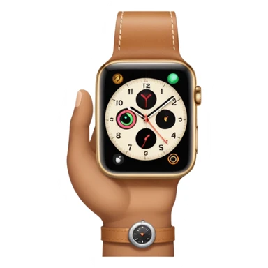 Just the finger like in the 4 picture but the watch on top of the sleeve, literally this emoji (👈) but with a Watch and a sleeve sticker