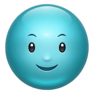 aqua color sphere sticker