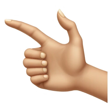 Point finger  sticker