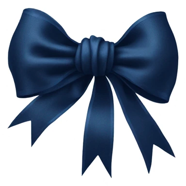 vintage navy blue rococo bow  sticker