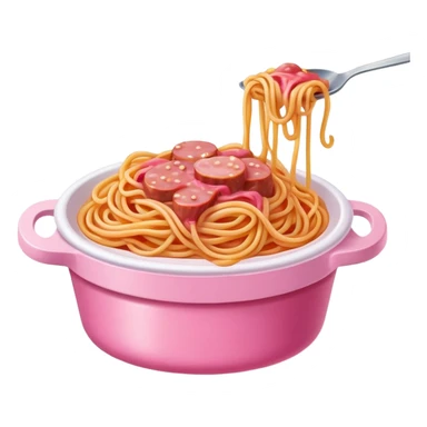  SPAM meat melted spaghetti pink gooey slop art sticker