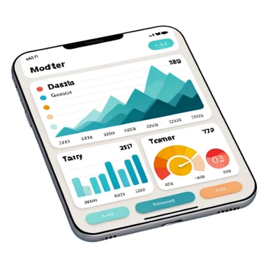 Mood tracker app dashboard sticker