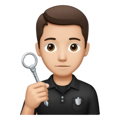 black locksmith sticker