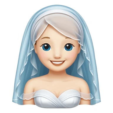 Beluga whale bridesmaid  sticker