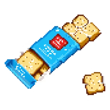 Club Social salt cracker pack sticker