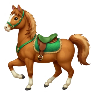 cat on horse sticker