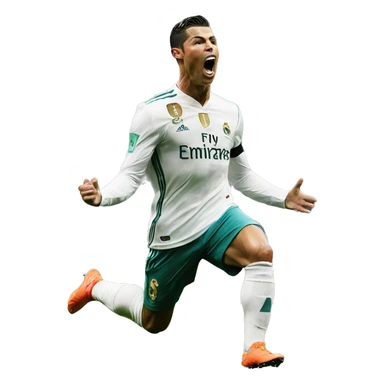 Cristiano ronaldo doing his celebration  sticker