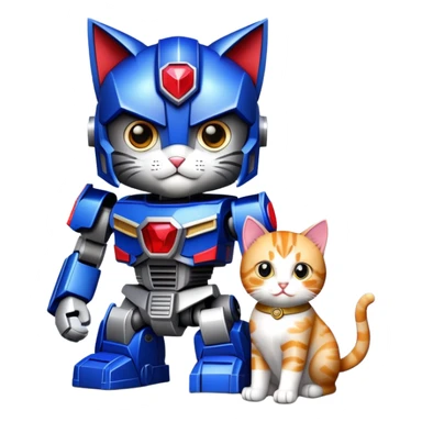 Optimus prime with cat sticker