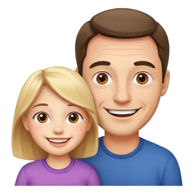 Papá e hija sticker