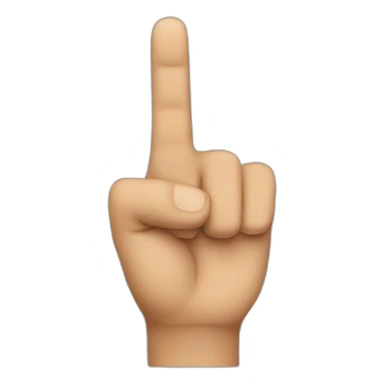 finger pointing straight ahead sticker