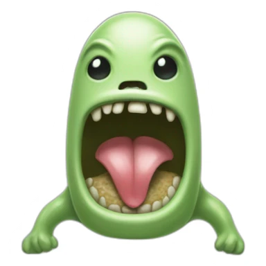 extraterrestre con lengua afuera sticker